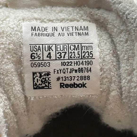 Reebok Classic Club C Double Revenge Sneakers Chalk/Black Women’s 6.5 H04190 - Picture 8 of 8